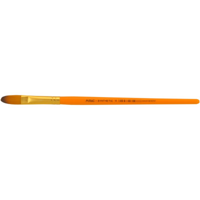 Пензель овальний № 14, синтетичний ворс, коротка ручка - MX61073 Maxi