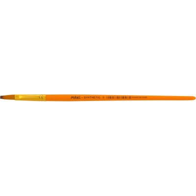 Пензель плаский № 9, синтетичний ворс, коротка ручка - MX61048 Maxi