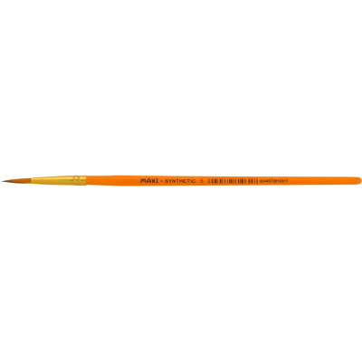 Кисть круглая № 5, ворс синтетический, короткая ручка - MX61031 Maxi