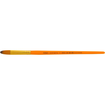 Пензель овальний № 13, синтетичний ворс, коротка ручка - MX61072 Maxi