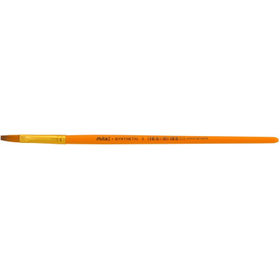 Пензель плаский № 8, синтетичний ворс, коротка ручка - MX61047 Maxi