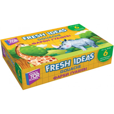 Краски гуашевые Fresh Ideas, 6 цветов (по 10 см3) CF60180