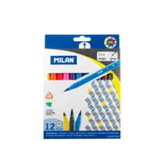 Фломастери Milan 06121212 12 кольорів трикутні
