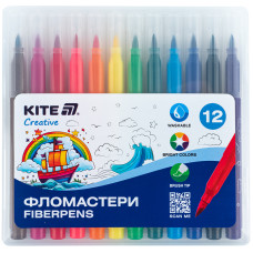 Фломастеры-кисточки, набор 12шт, Kite Creative