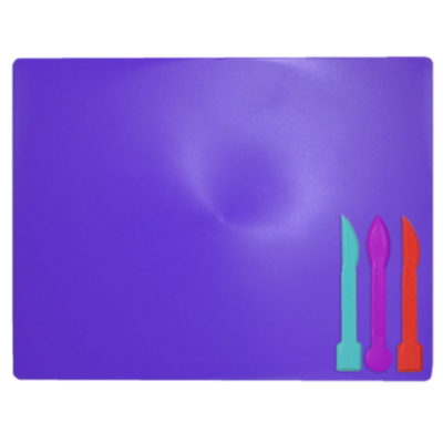 Дощечка для пластиліна, 3 стека, фіолетовий - ZB.6910-07 ZiBi