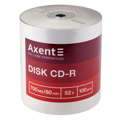 CD-R Axent 8101-A 700MB/80min 52X, 100 штук, bulk 8101-A