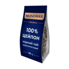 Чай чёрный 90г, лист, 100% CEYLON КРУПНОЛИСТОВИЙ, МОNОМАХ