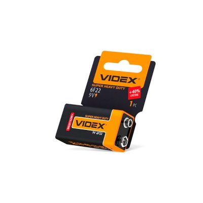 Батарейка 6F22 9V Videx - 114038 Duracell