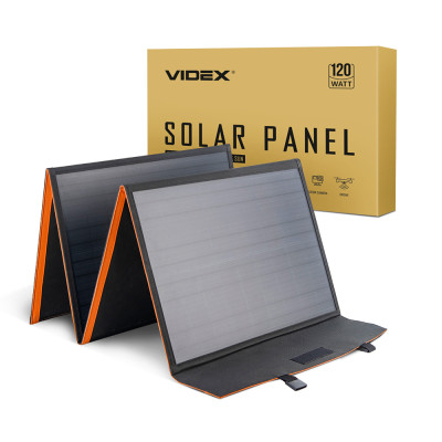 Портативний зарядний пристрій сонячна панель VIDEX VSO-F4120 18V 120W - VSO-F4120 VIDEX