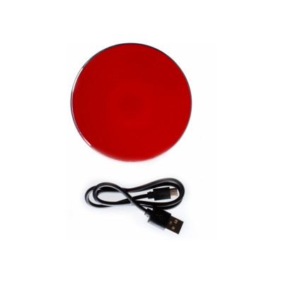 Безпроводное зарядное устройство Optima 4114, 10 W output, красное - O74114 Optima