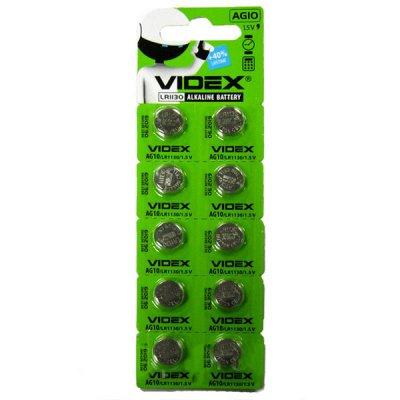 Батарейки для часов/калькуляторов «Энергия» Videx AG10 - 61232 Axent