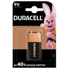 Елемент живлення (батарейка)  DURACELL 9V  MN1604 KPN1*10 1 шт.