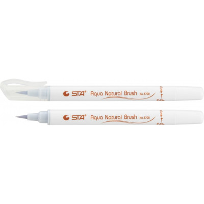 Маркер-пензлик акварельний STA 3700 AQUA NATURAL BRUSH 3700, блідо синій - STA3700-25 STA