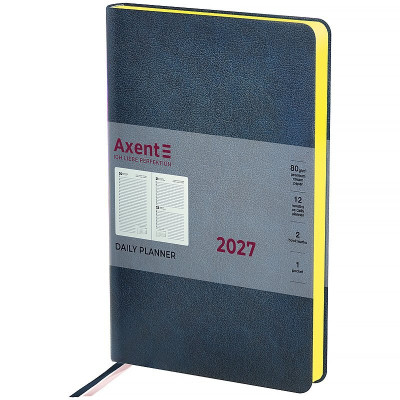 Ежедневник 2027 Partner Soft Muse, 145*210, темно-синий
