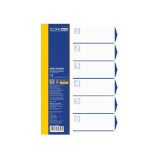 Роздільник аркушів А4 Economix, пластик, 6 розділів, кольоровий