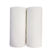 Полотенце бумажное белое 2слоя 2шт Lux 9,9м 12шт/уп