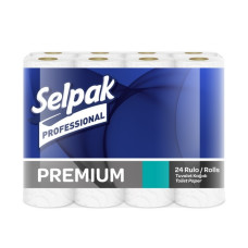Туалетная бумага белая 3слоя 18,6м /24рул упаковка/ Selpak Pro Premium 32761820