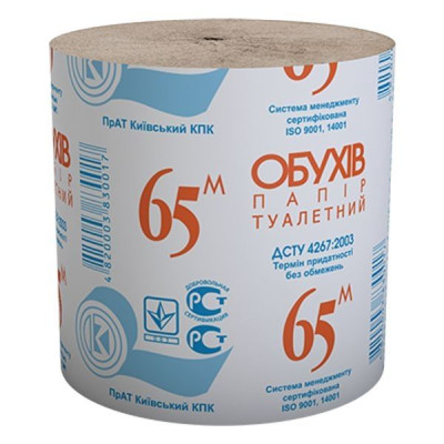 Туалетная бумага серая Обухов 48шт/уп - 04576 PRO