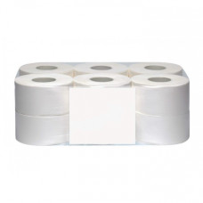 Туалетная бумага белая 2слоя 90м /12рул упаковка/ Fesko Jumbo