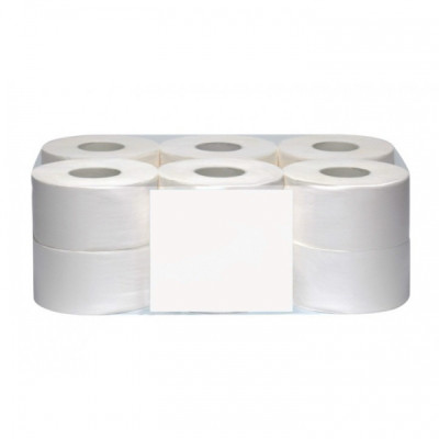 Туалетная бумага белая 2слоя 90м /12рул упаковка/ Fesko Jumbo 17667