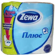 Туалетная бумага белая 2слоя 4шт Zewa Плюс 144051-39