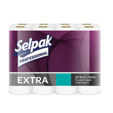 Туалетная бумага белая 2слоя 22,3м /24рул упаковка/ Selpak Pro Extra 32761830