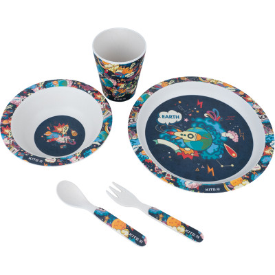Набір посуду з бамбуку Space (5 предметів) - K22-313-01 Kite