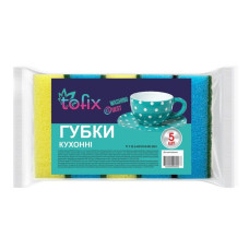 Губка кухонна 5шт Tofix