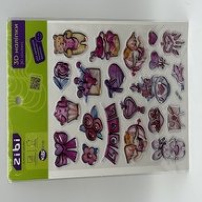3D наліпки Рожеве кохання 19 см, KIDS Line