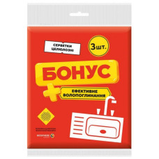 Салфетка целлюлозная 15,5*15,5см 2шт Бонус 18400112