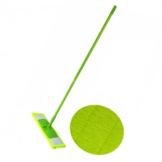 Швабра KD-8117 MS 40*13см ручка 122 см микрофибра зеленая