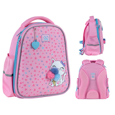 Рюкзак GoPack Education полукаркасный 165S Fluffy Kitten
