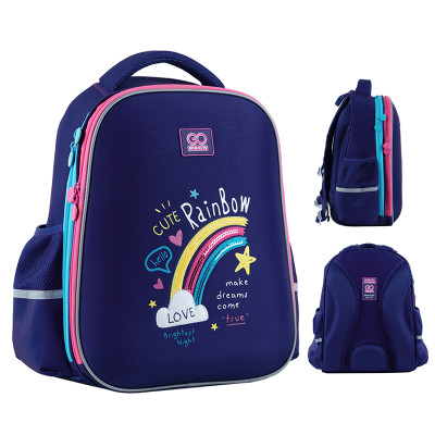 Рюкзак GoPack Education напівкаркасний 165M-1 Cute Rainbow GO24-165M-1