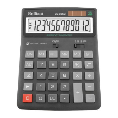Калькулятор Brilliant BS-555, 12 розрядів BS-555