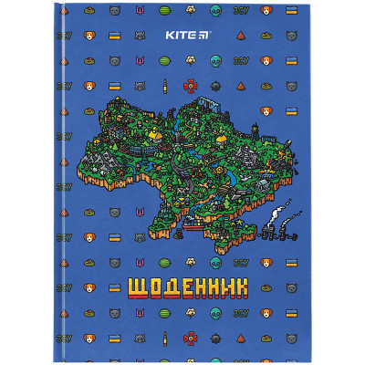 Щоденник шкільний, тб. палітурка, Map - K24-262-4 Kite