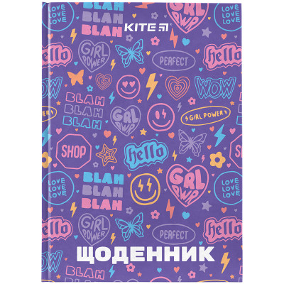 Щоденник шкільний, тб. палітурка, Girl power - K24-262-5 Kite