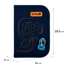 Пенал Kite 1 отд., 2 отв., без наполнения 622 Speed Zone