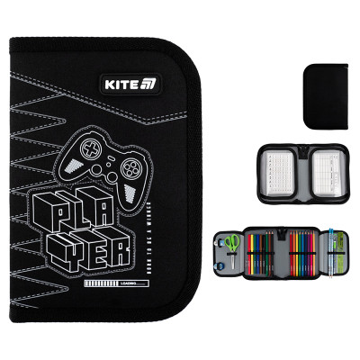Пенал Kite 1 відд., 2 отв., з наповненням 622H Player