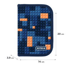 Пенал Kite 1 отд., 2 отв., с наполнением 622H Blocks