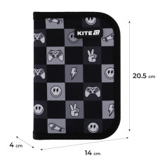 Пенал Kite 1 відд., 1 отв., без наповнення 621 Game On