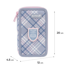 Пенал Kite 2 отд., без наполнения 623 College Line Girl