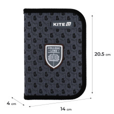 Пенал Kite 1 отд., 2 отв., без наполнения 622 College Line B