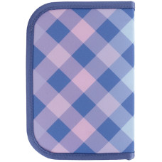 Пенал Kite 1 отд., 2 отв., без наполнения 622 Purple Chequer