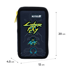 Пенал Kite 2 отд., без наполнения 623 Cyber