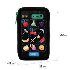 Пенал Kite 2 отд., без наполнения 623 Pixel Game