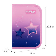 Пенал Kite 1 отд., 2 отв., без наполнения 622 Sparkling