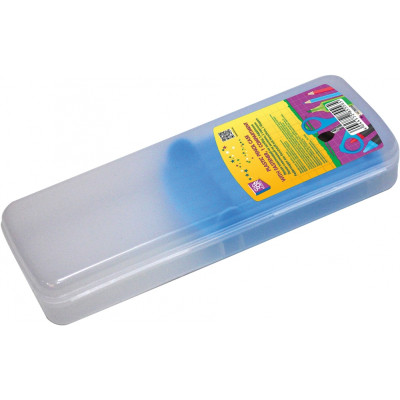 Пенал пластиковий із застібкою (синій тримач), 8011 - CF85556 COOLFORSCHOOL