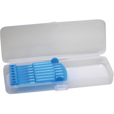 Пенал пластиковий із застібкою (синій тримач), 8011