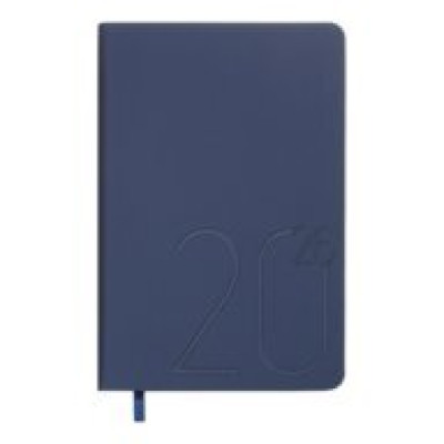 Щоденник датир. 2025 STEEL, A6, синій, иск.кожа BM.2517-02