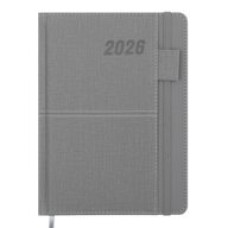 Ежедневник датир. 2025 FOREVER, A5, серый, иск.кожа/поролон
